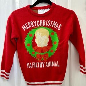 #Home Alone “Ya Filthy Animal” Children’s Cotton Sweater Size 10/12